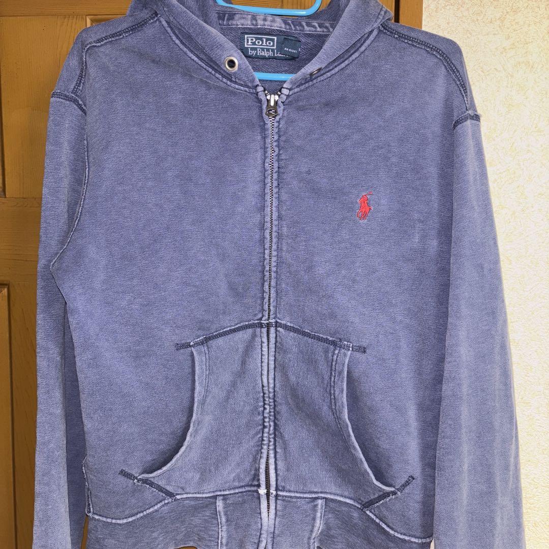 Polo Ralph Lauren ネイビー　ジップパーカー XS 90s