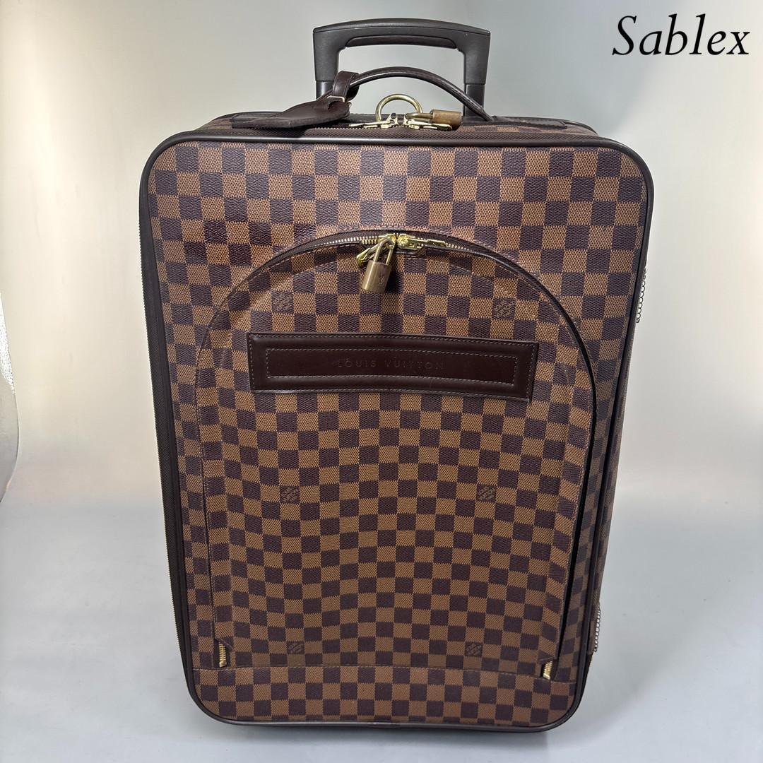 【極美品】ルイヴィトン■ダミエ ペガス55 N23294 レザー キャリーケース