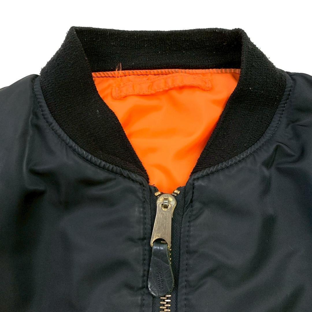 希少カラー★90s USA製 ALPHA MA-1 ブラック L D249 希少カラー★90s USA製 ALPHA MA-1 ブラック L D249