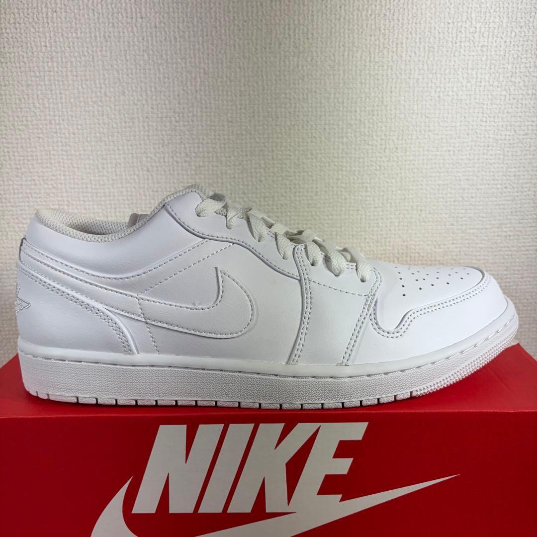 28.5cm新品 エア ジョーダン 1 LOW ホワイト553558-136 28.5cm新品 エア ジョーダン 1 LOW ホワイト553558-136
