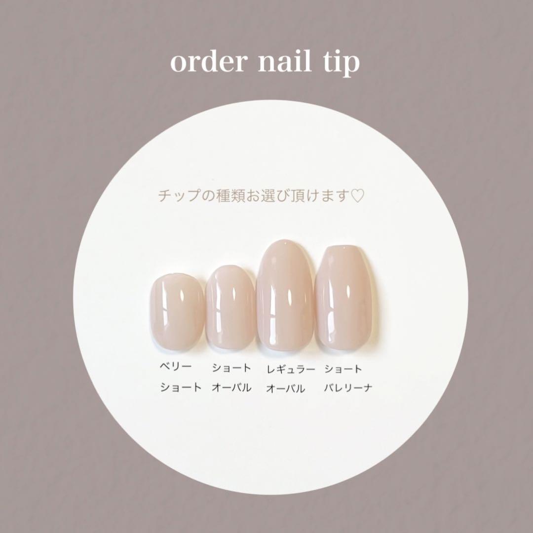 ブラウンマグネット×ラメ ワンカラーネイルチップ