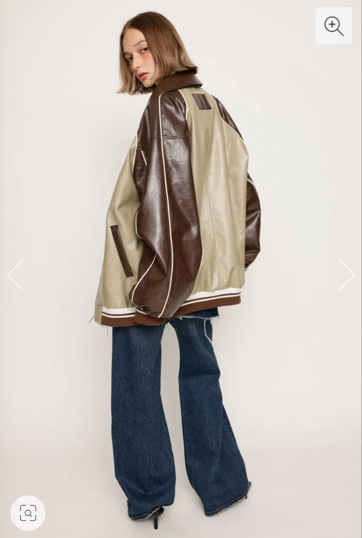 SLY LINE FAUX LEATHER ブルゾン SLY LINE FAUX LEATHER ブルゾン
