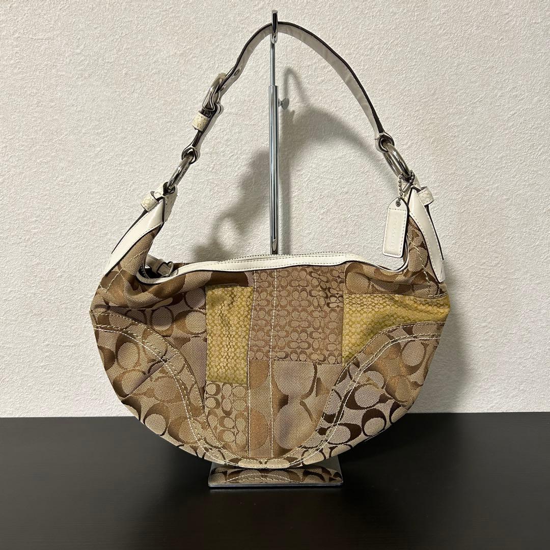 Coach Signature Patchwork Half Moon BagCOACH