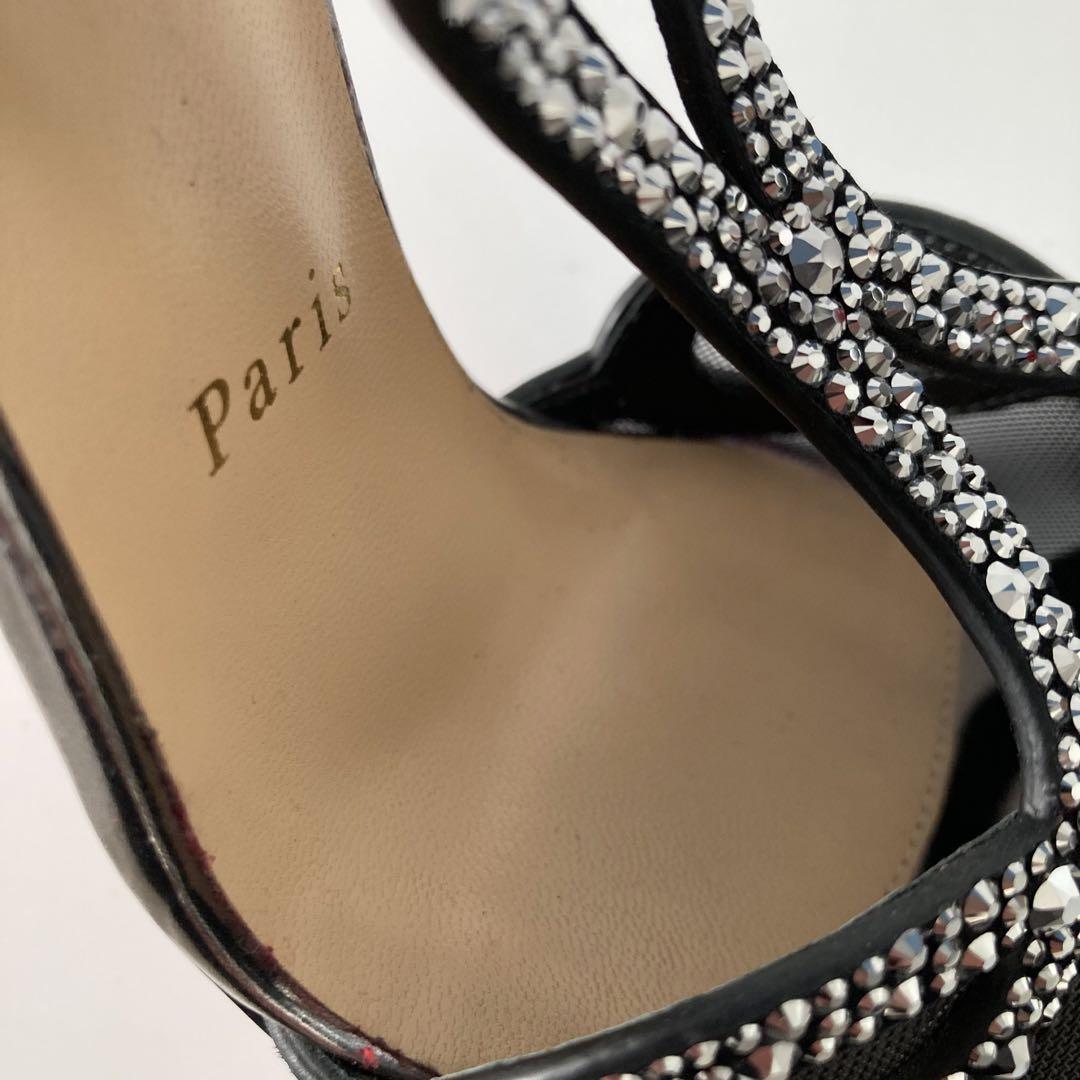 Louboutin ルブタン メッシュ レース スタッズ パンプス