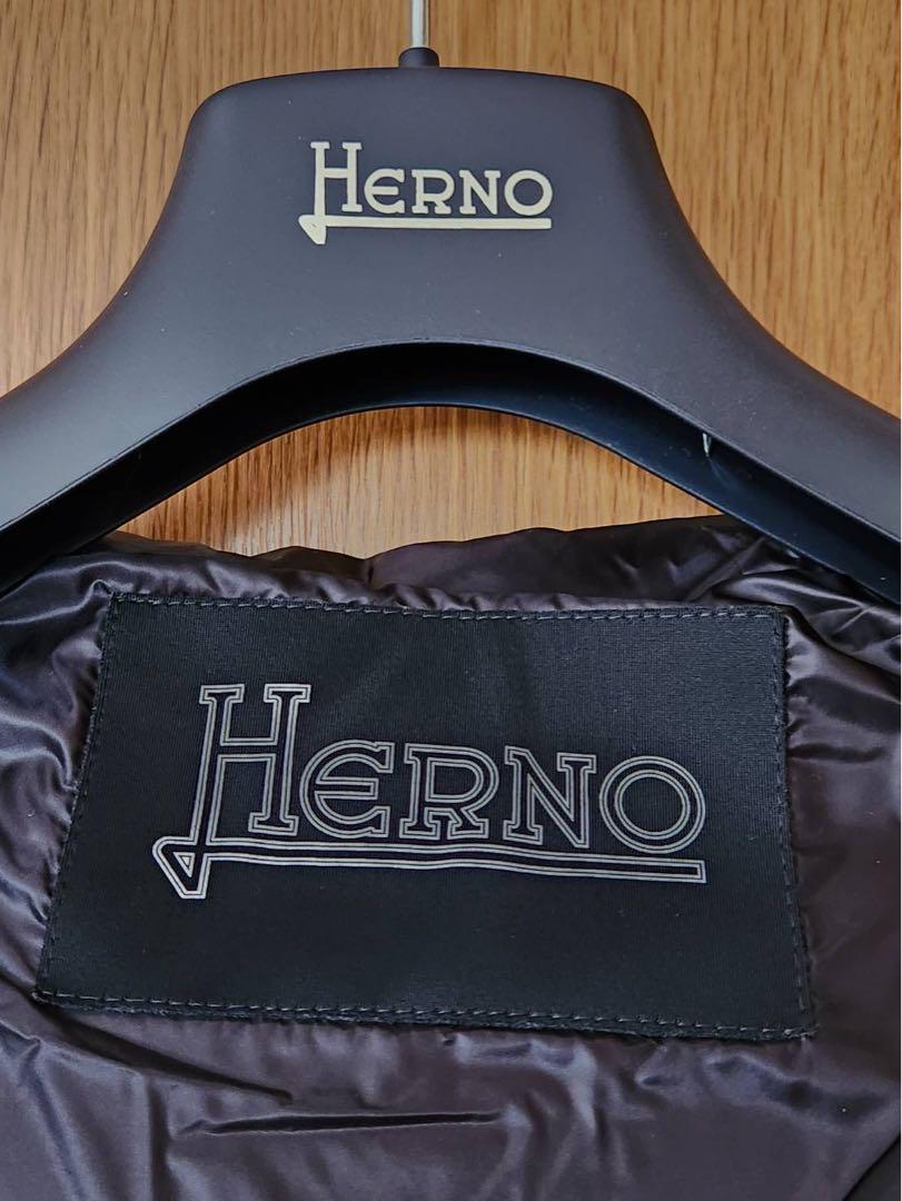 HERNO ヘルノ　グロス フード ボンバージャケット ダウンジャケット　52
