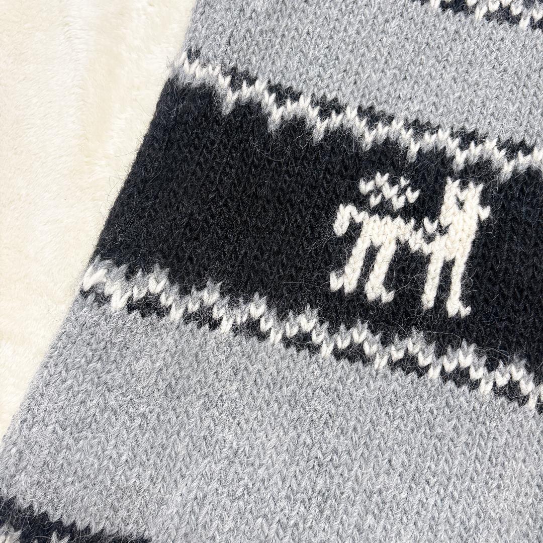 【美品】FRAMeWORK アルパカ混 カウチン風ロングニットコート ボタンレス 【美品】FRAMeWORK アルパカ混 カウチン風ロングニットコート ボタンレス