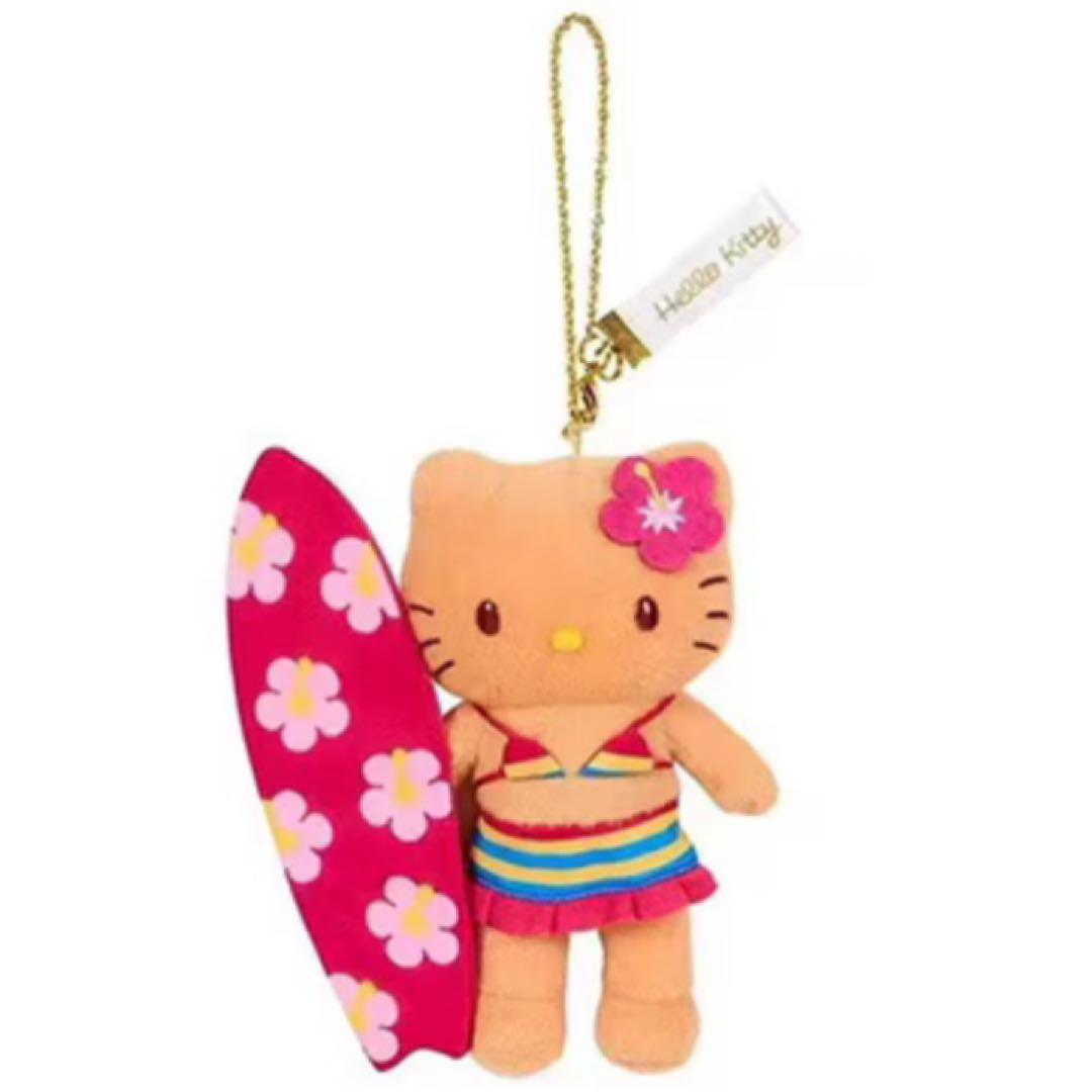 ハローキティ 水着 ぬいぐるみ サーフボード付き キーホルダー