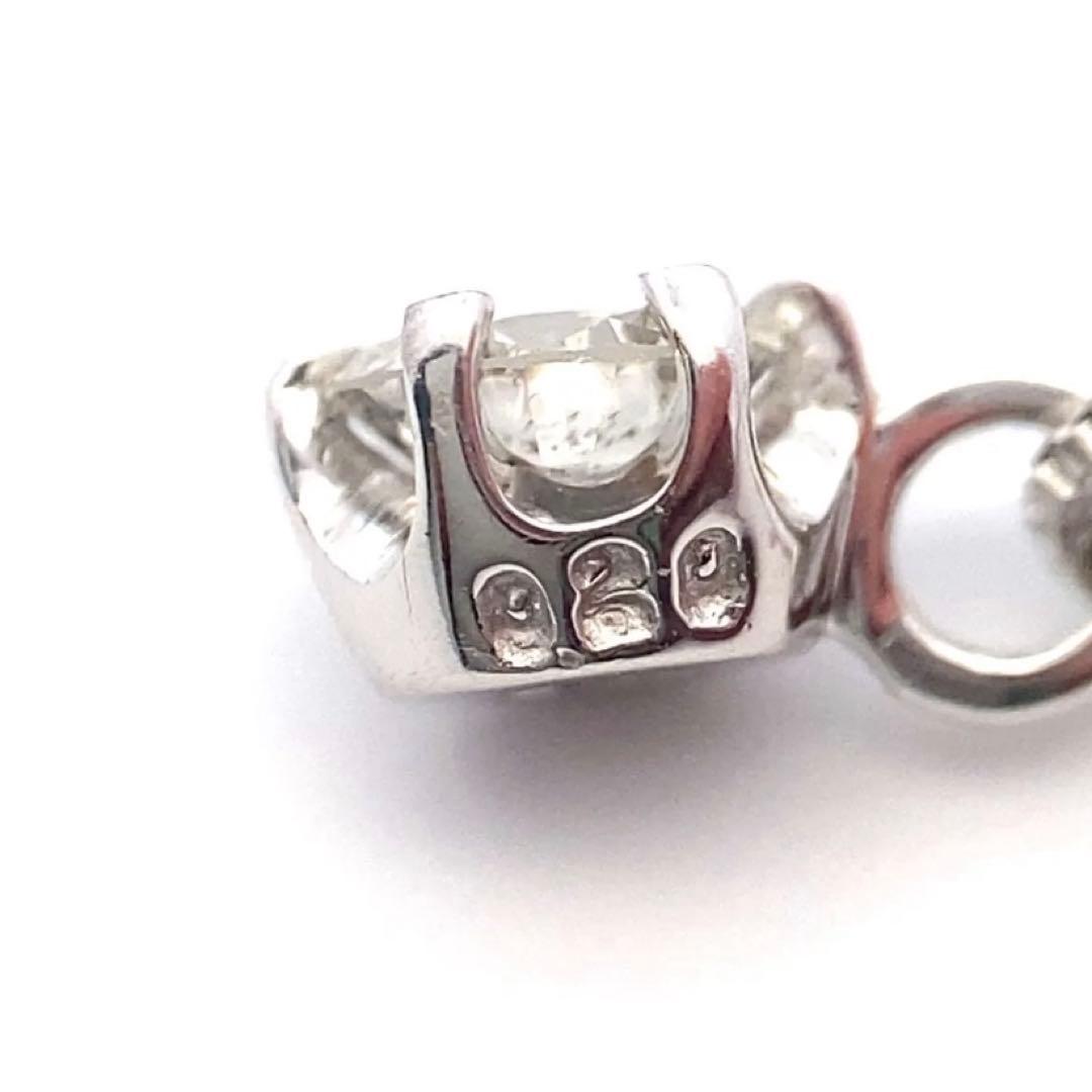 K18WG ダイヤモンド ペンダントネックレス