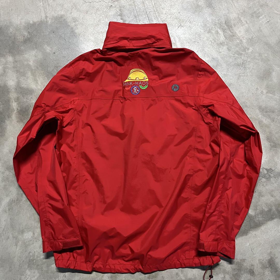 美品 M Marmot ナイロン ジャケット刺繍MNK-HAOS 企業物
