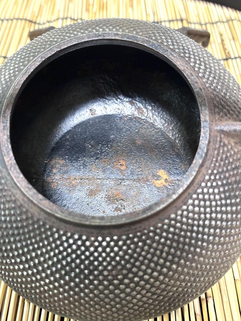 最終決算 12型アラレ USED、南部池永造 南部鉄瓶 調理器具 南部鉄器 工芸品