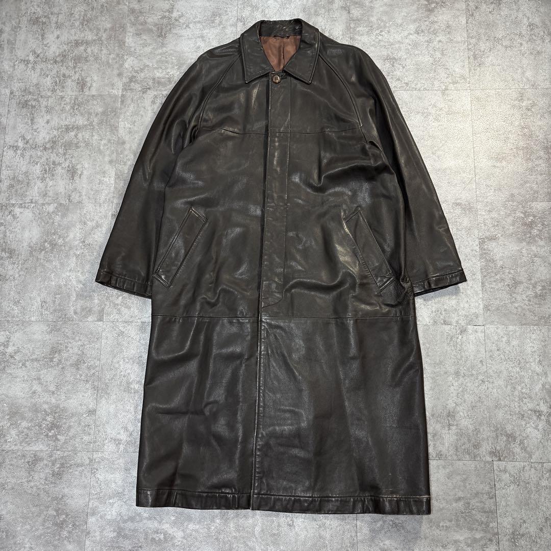 80s dior super long leathercoat Gaultier