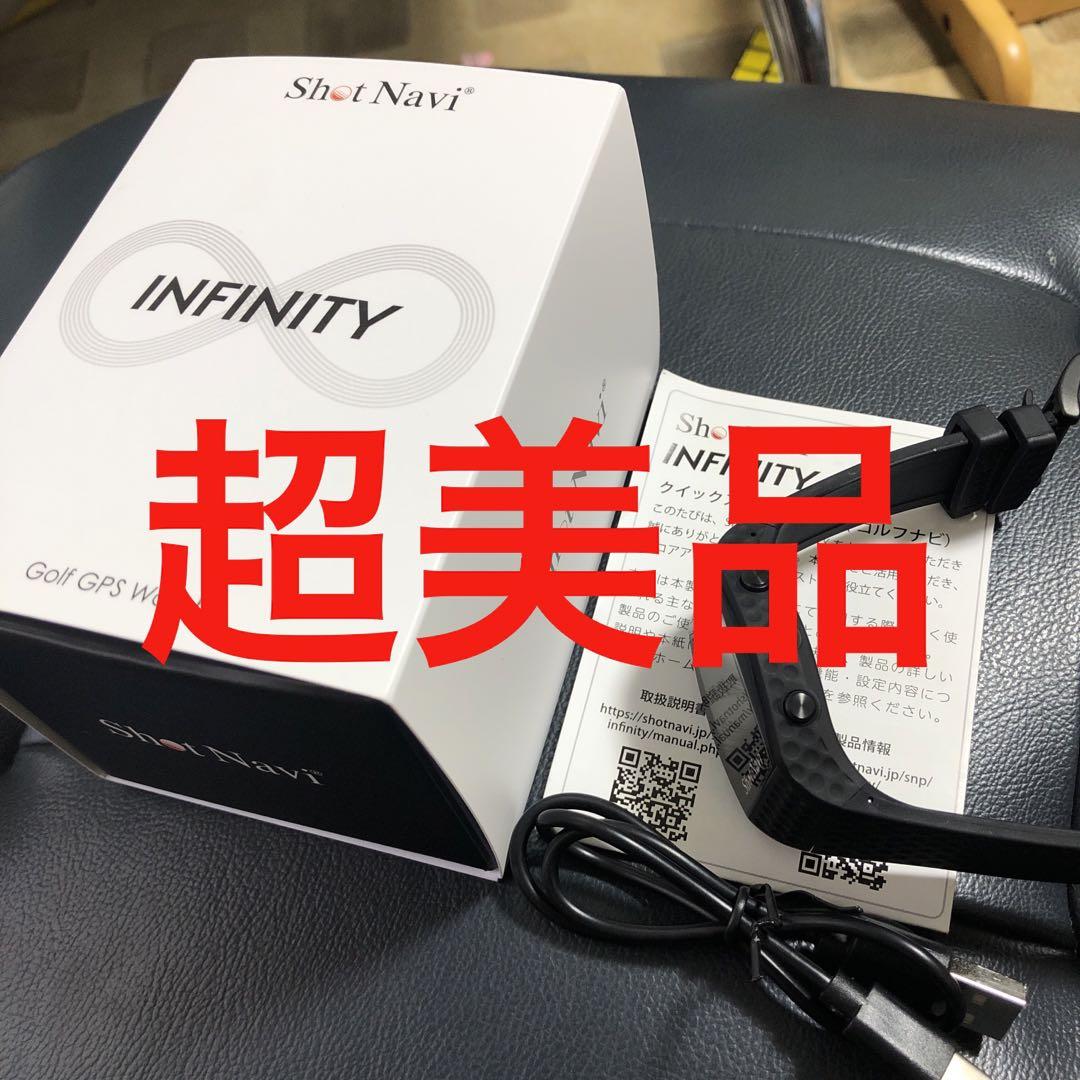ショットナビ インフィニティ GPS ゴルフナビウォッチ ブラック