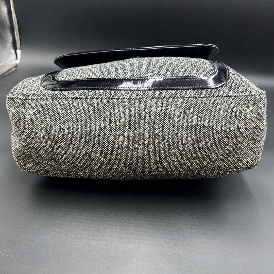 ✨極美品✨LONGCHAMP ハンドバッグ ファー エナメル A4収納