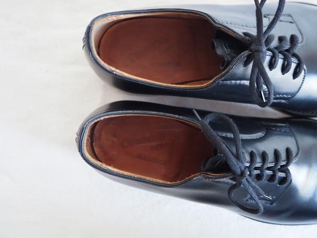 Church’s ×Jill Sander Black plain toe