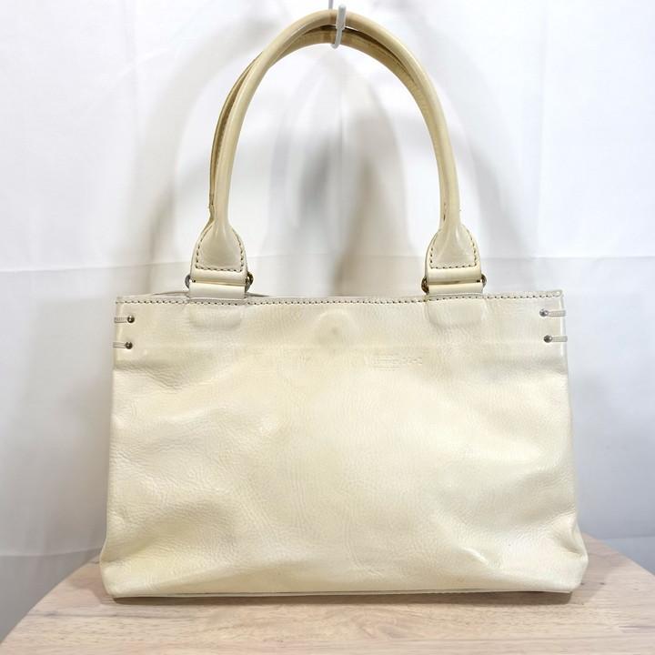 【良品】フェリージ　フルレザーハンドバッグ　04-2　felisi　白