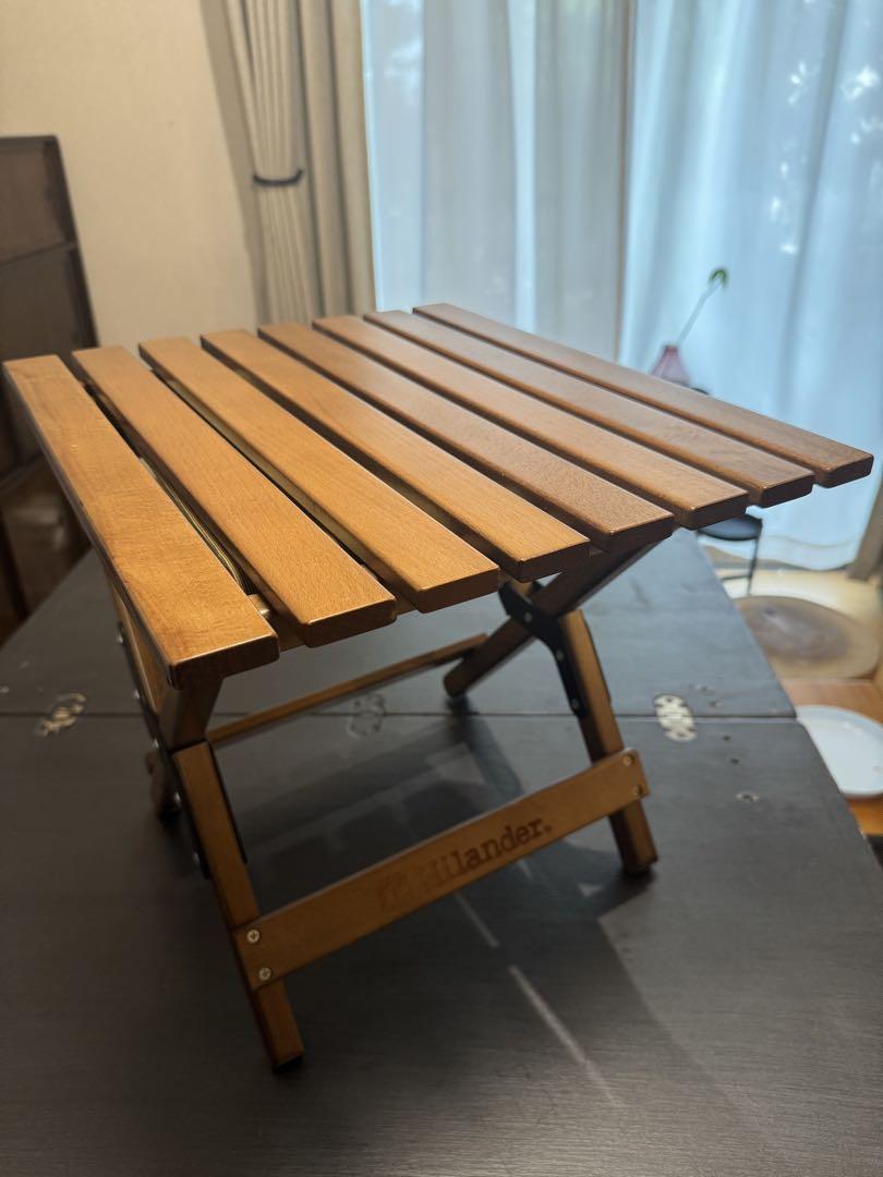 Hilander 2Way ウッドスツール（スツール ⇄ ミニテーブル）