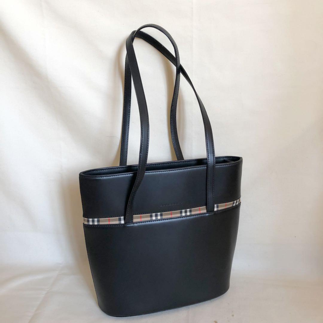 【バッグ】 バーバリーBurberryレザートートバッグ バケツ型黒オールレザー ToOnB-m36309213300 のデザイン