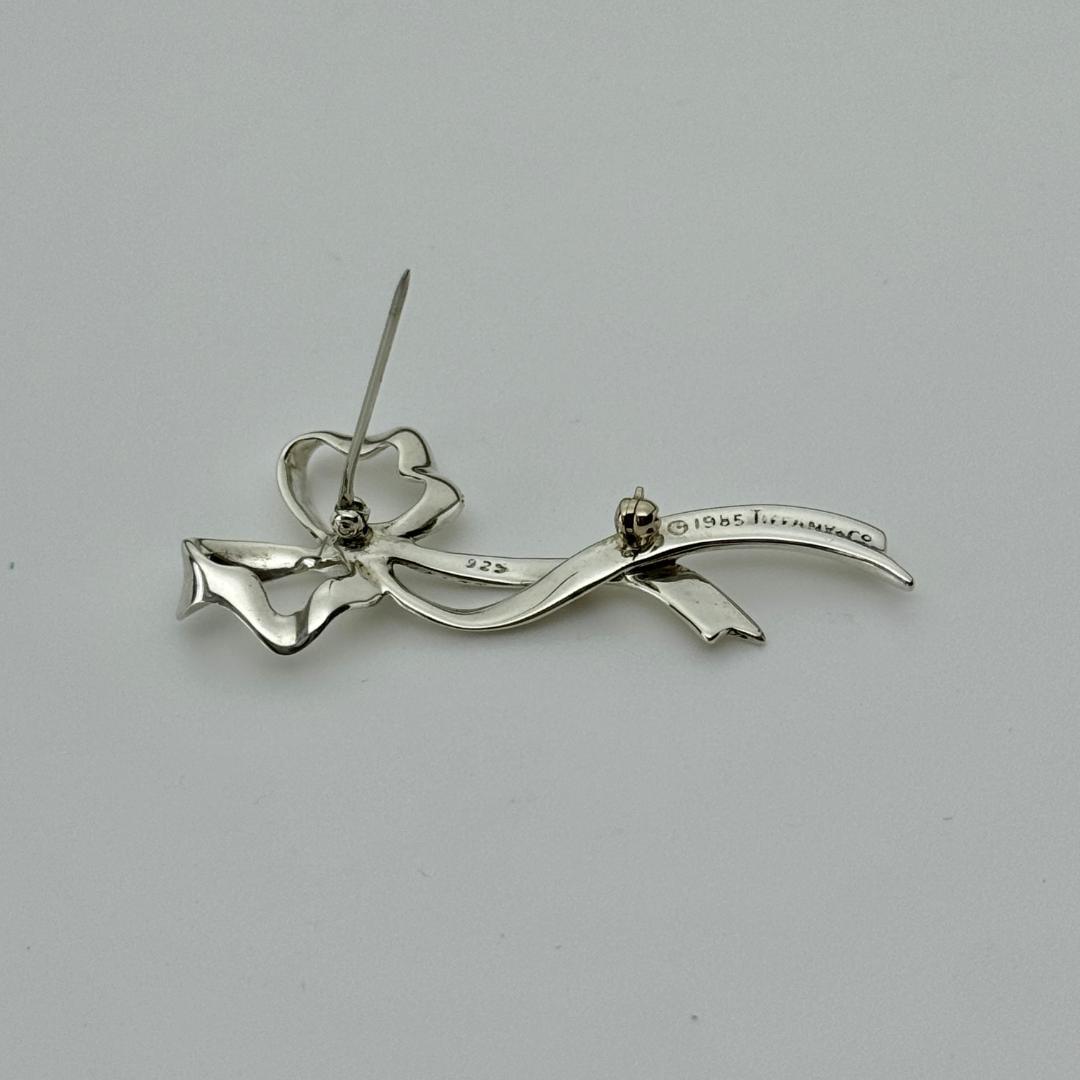 ☆美品☆ ティファニー リボン ブローチ 925 アクセサリー ☆美品☆ ティファニー リボン ブローチ 925 アクセサリー