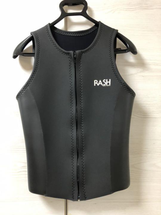 Amazon | 23 RASH ラッシュ フロントジップ ベスト 2 スキン M