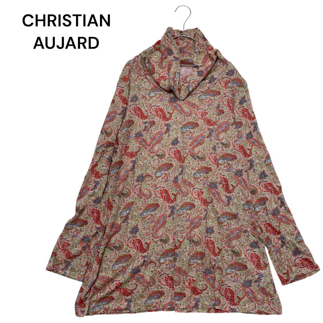 新着入荷の通販 CHRISTIAN AUJARD オーバーネック ペイズリー柄長袖チュニック トップス