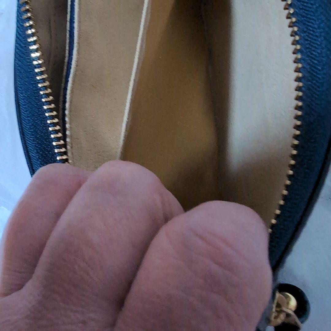 最終値下げ★美品★ATAO ブーブークロス ショルダーエナメル ネイビー