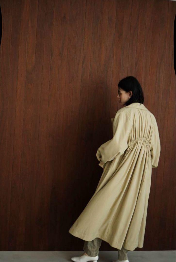 ジャケット・アウター CLANE BACK GATHER DRESS TRENCH COAT