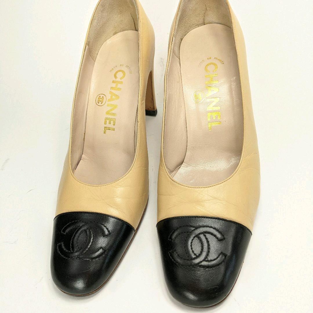 安い送料無料 cocoa様専用⭐CHANELシャネル ココマークバイカラー パンプス 約23 A2OKw-m36313901164 超激安安い