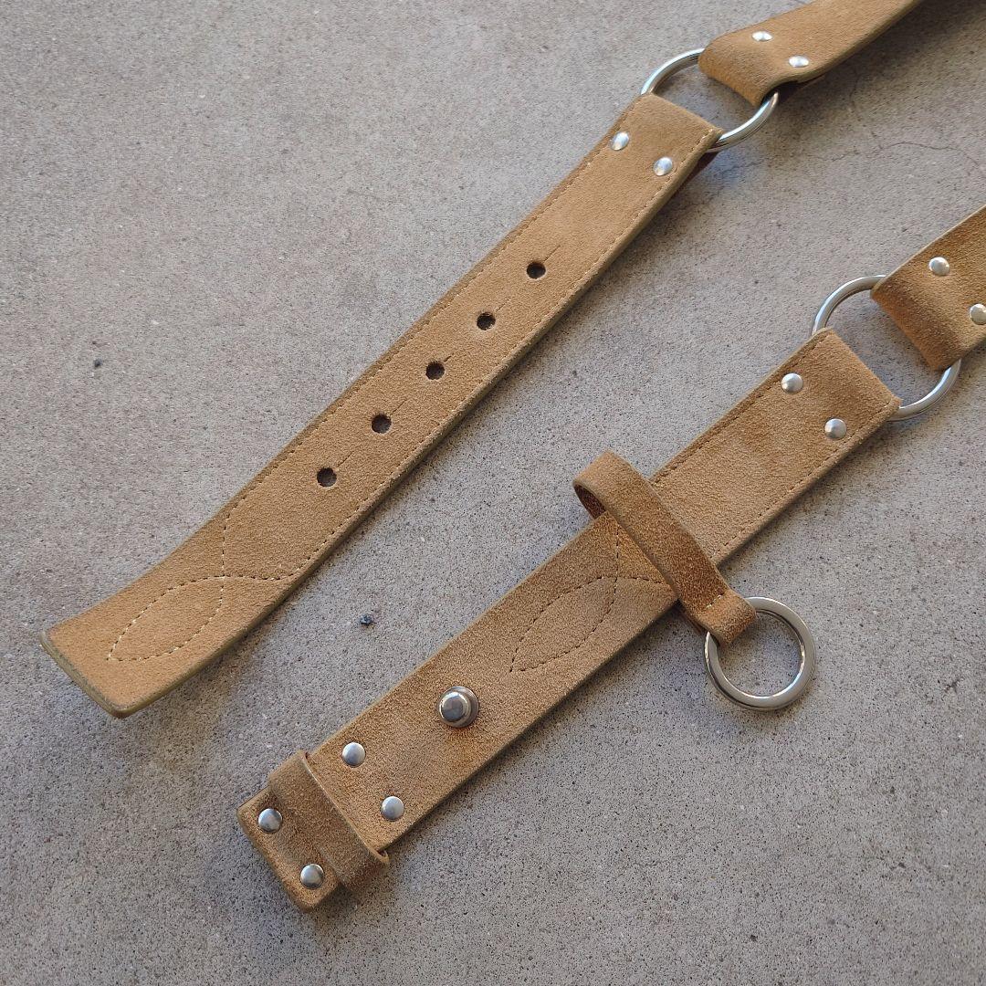 FRANK DANIEL ハーネスリングベルト ウエスタンステッチ本革スウェード