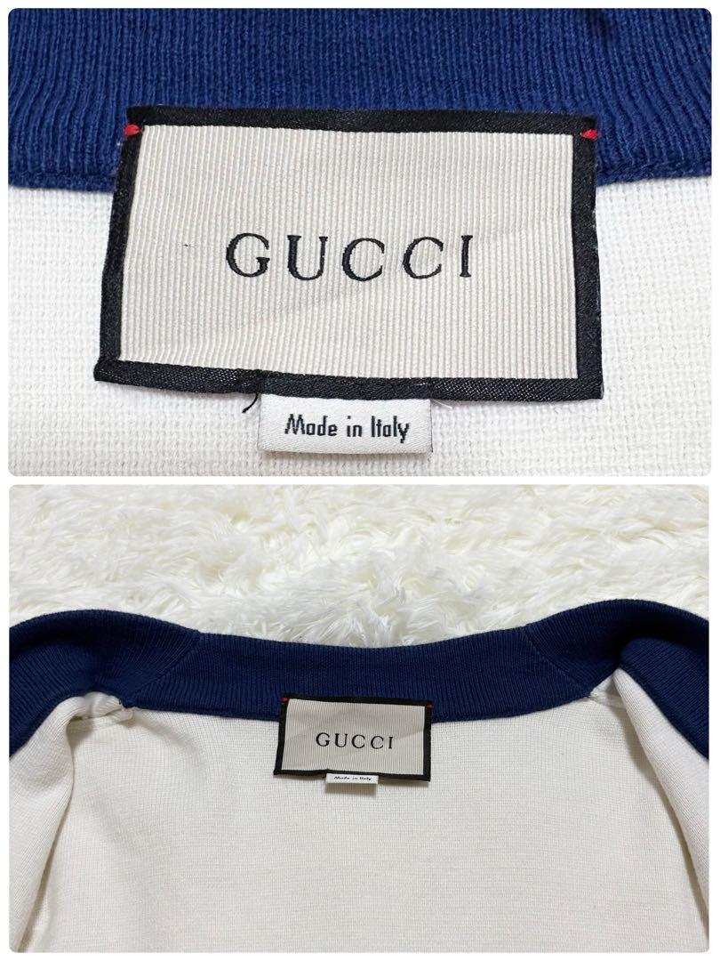 【現行】 GUCCI カーディガン 蜂刺繍 ビーワッペン 長袖 イタリア製 M