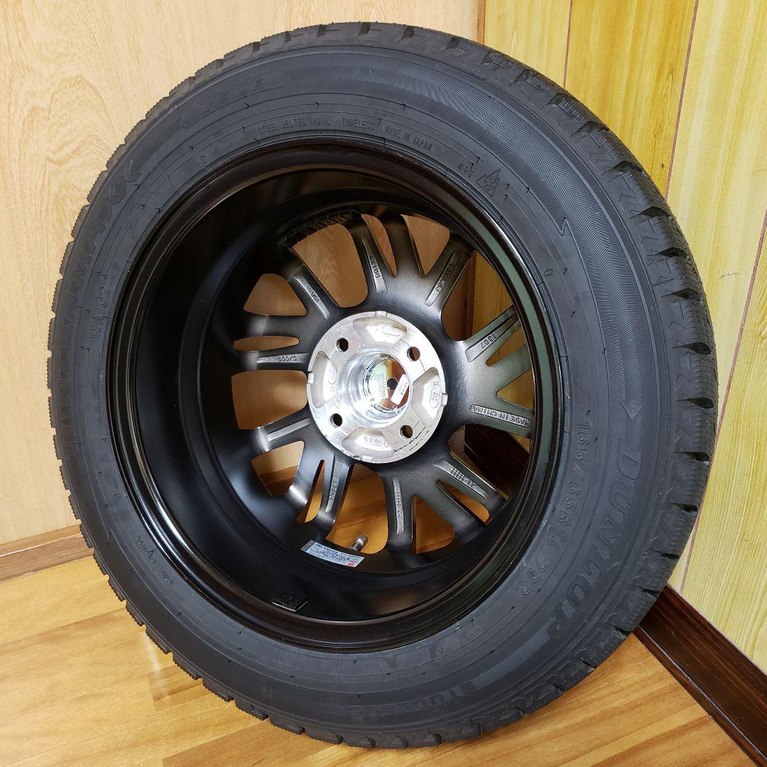 ③14インチホイール&165/65R14スタッドレスタイヤ/美品4本/走行距離少