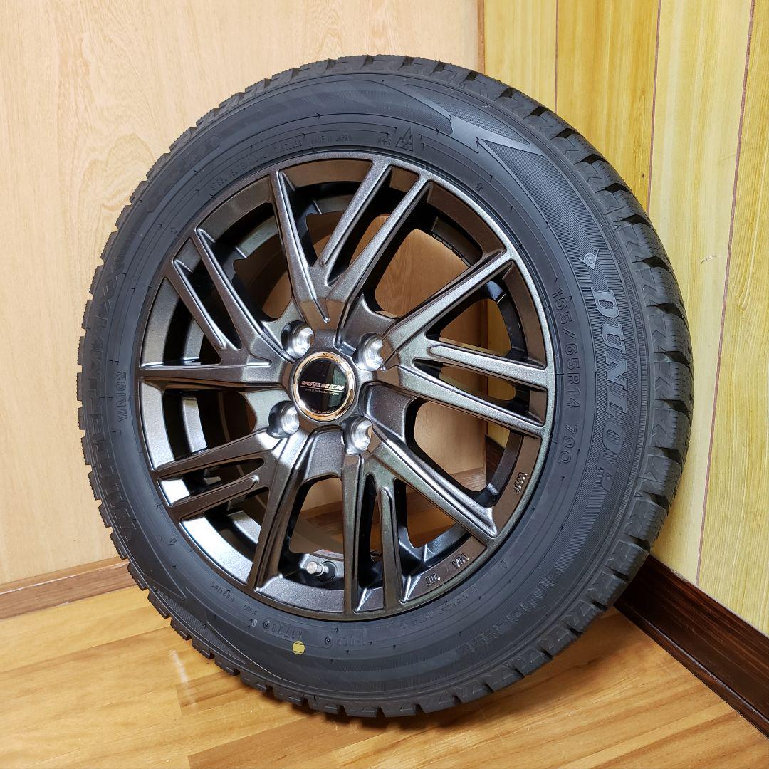 ③14インチホイール&165/65R14スタッドレスタイヤ/美品4本/走行距離少