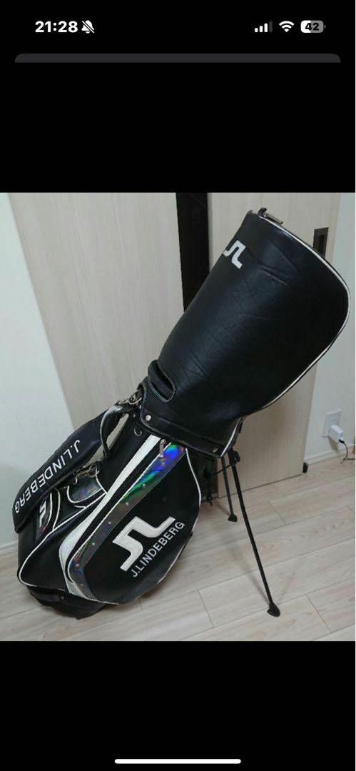 J.Lindeberg スタンドバッグ 黒