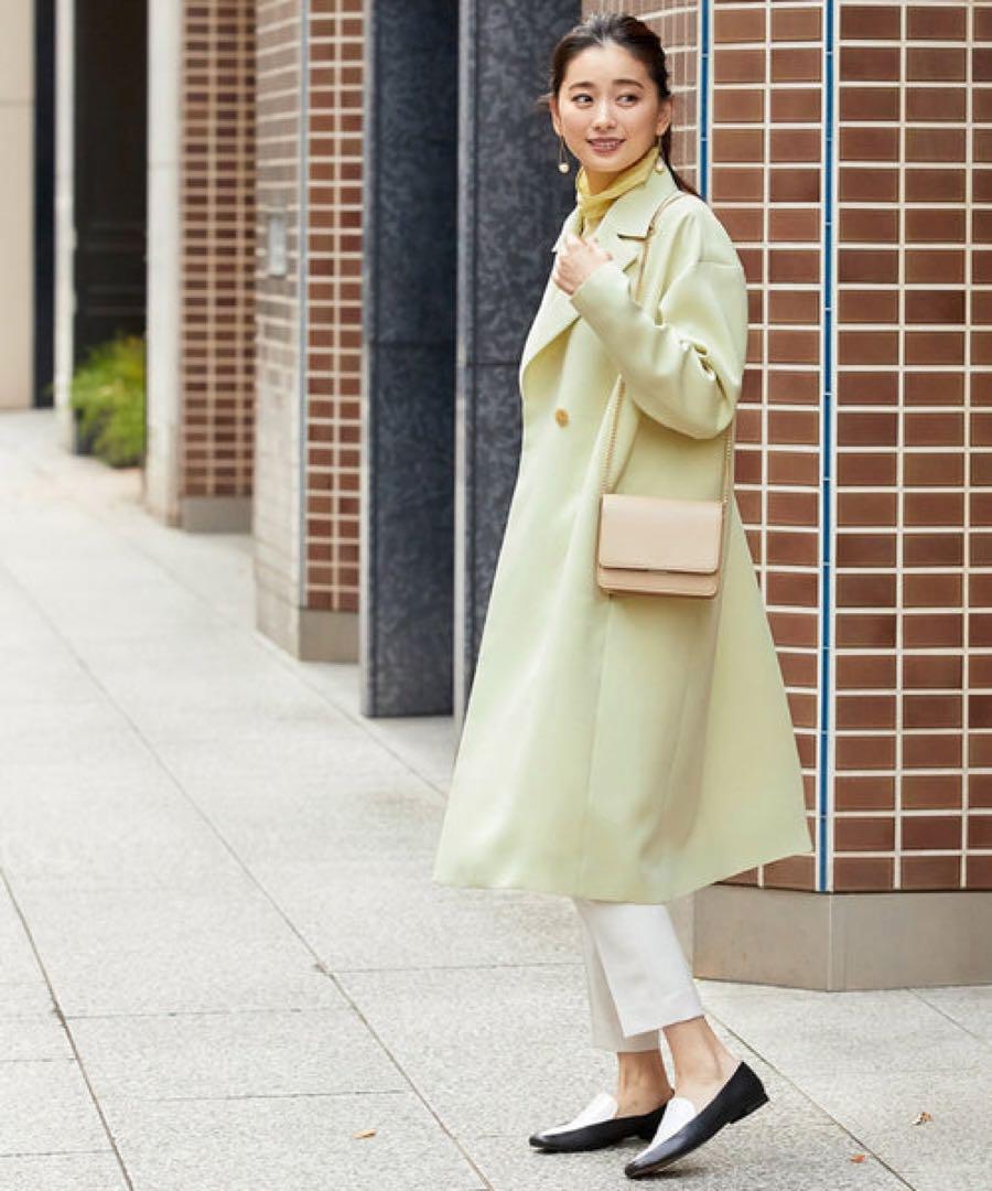 【新品タグ付き】ROPÉ　ロペ　ベーシックチェスターコート　キミドリ