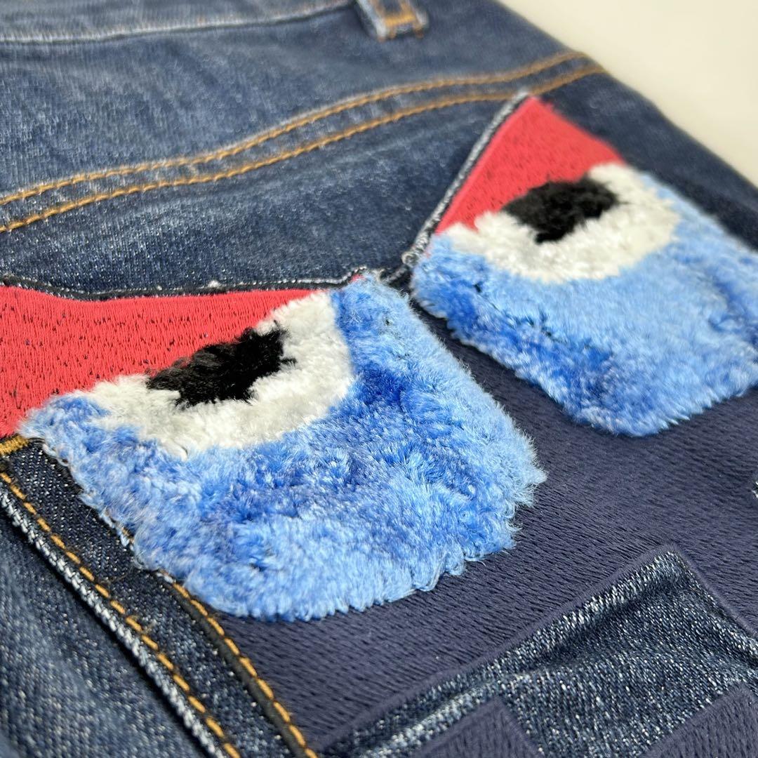 FENDI フェンディ モンスター デニムパンツ ストレート スキニー