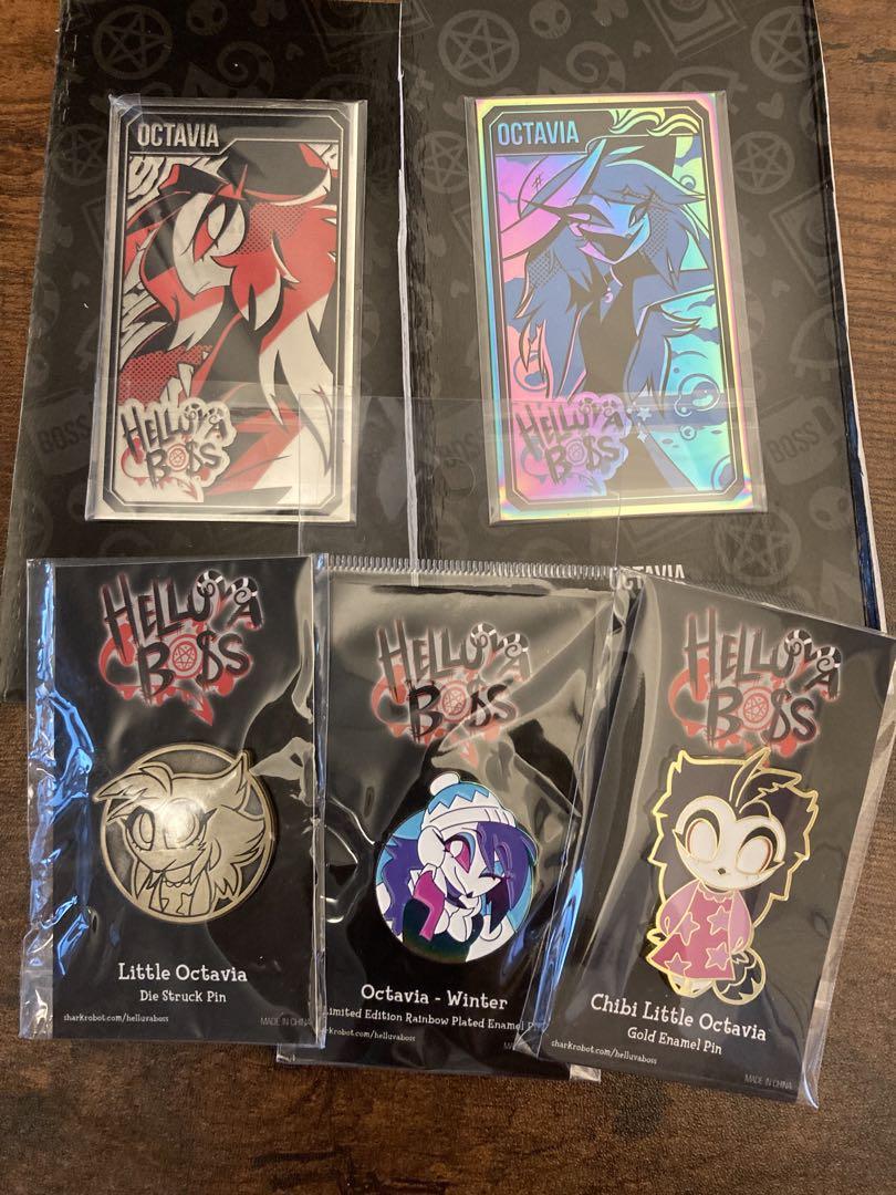 「Helluva Boss」【公式】へルヴァボス オクタヴィア　ピンバッジセット Helluva Boss公式へルヴァボス ピンバッジ ストラスオクタヴィア