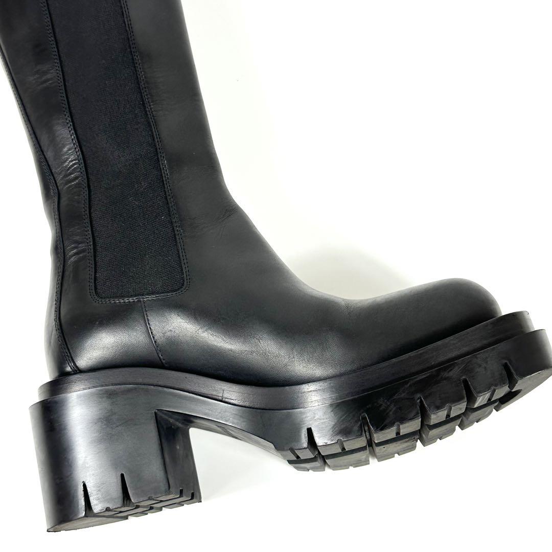 BOTTEGA VENETA ラグ ロングブーツ レザー 35
