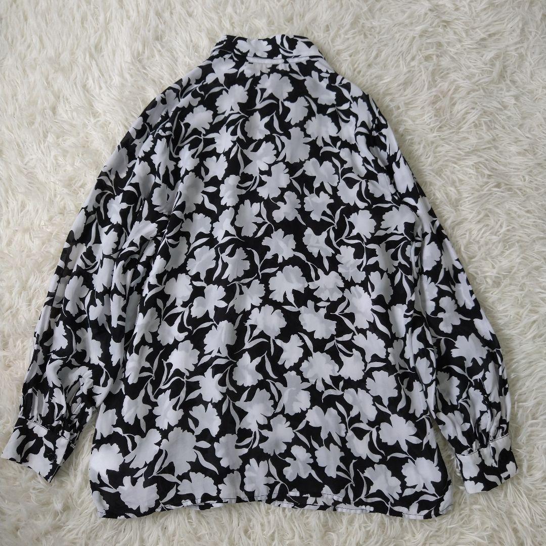 MICHAEL KORS 花柄シアーシャツ マイケルコース ブラウス 透け感