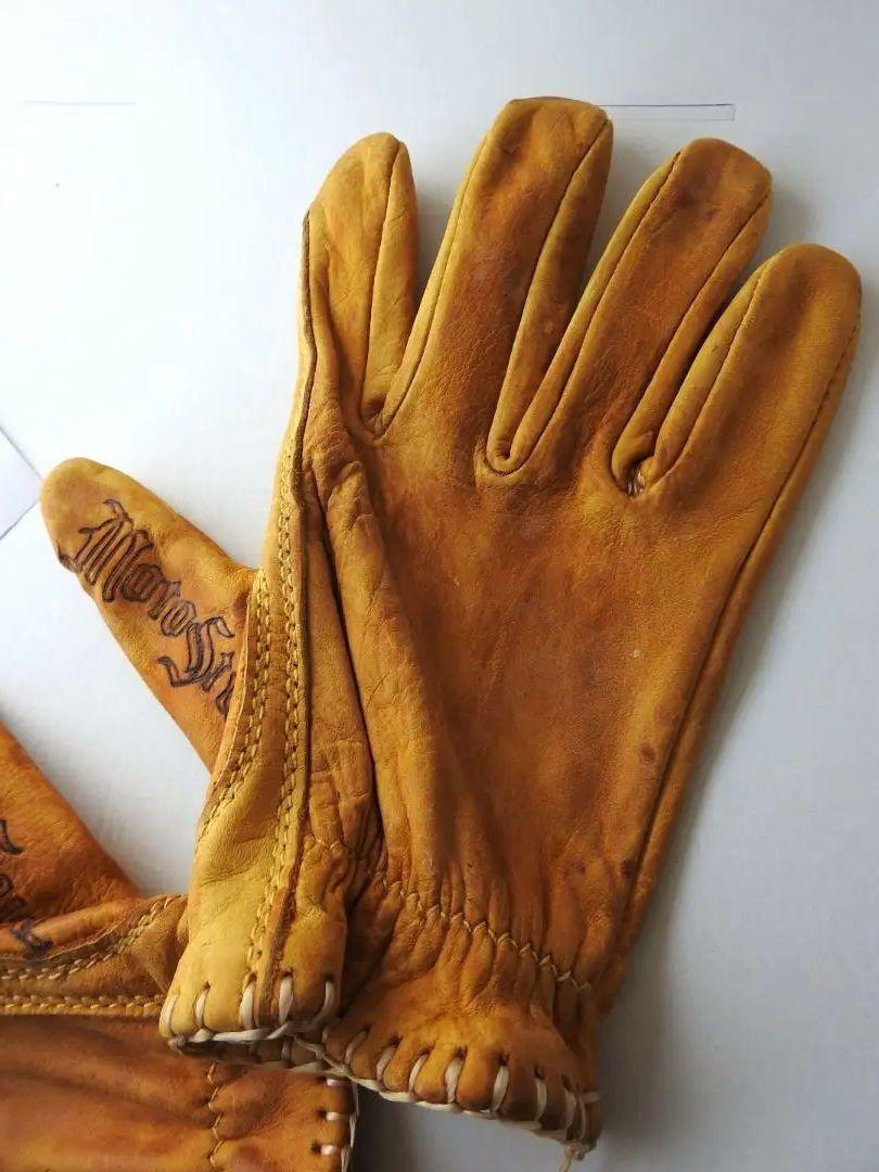 M　MotoStuka Shanks Gloves Bronzeレザーグローブ