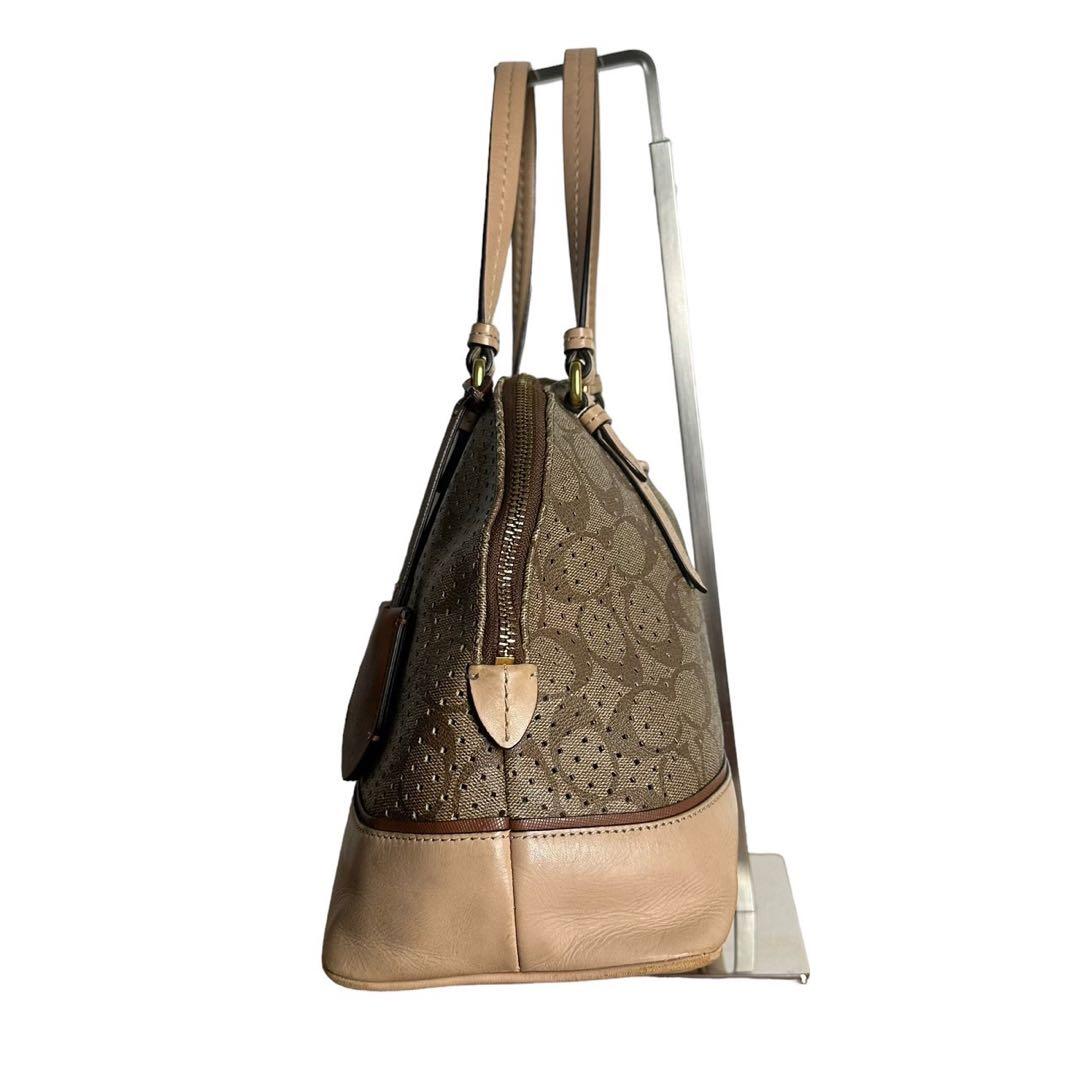 COACH 1698 ハンドバック 手提げ シグネチャー Pvc レザー