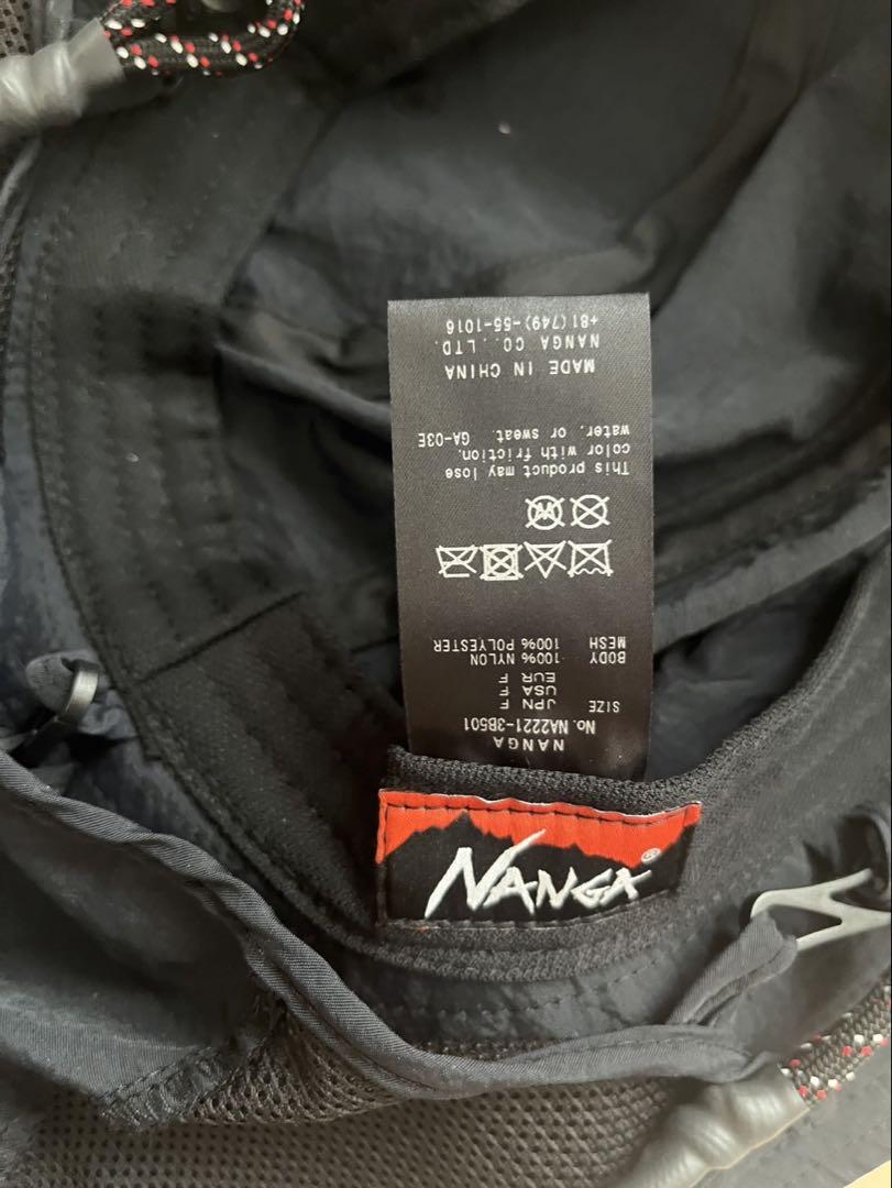 NANGA ブラック バケットハット ナンガ