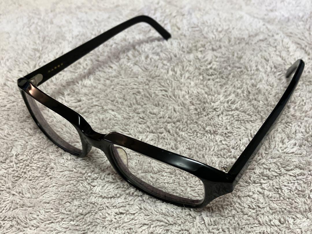 白山眼鏡店/ 黒縁メガネ 度入りレンズ