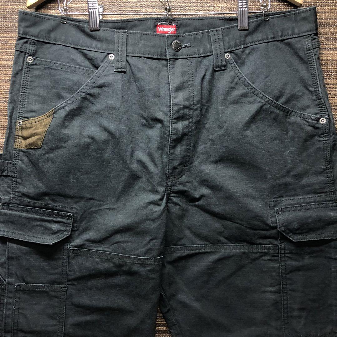 Wrangler カーゴパンツ 黒　ビック　ストリート　ブラック　FUBU
