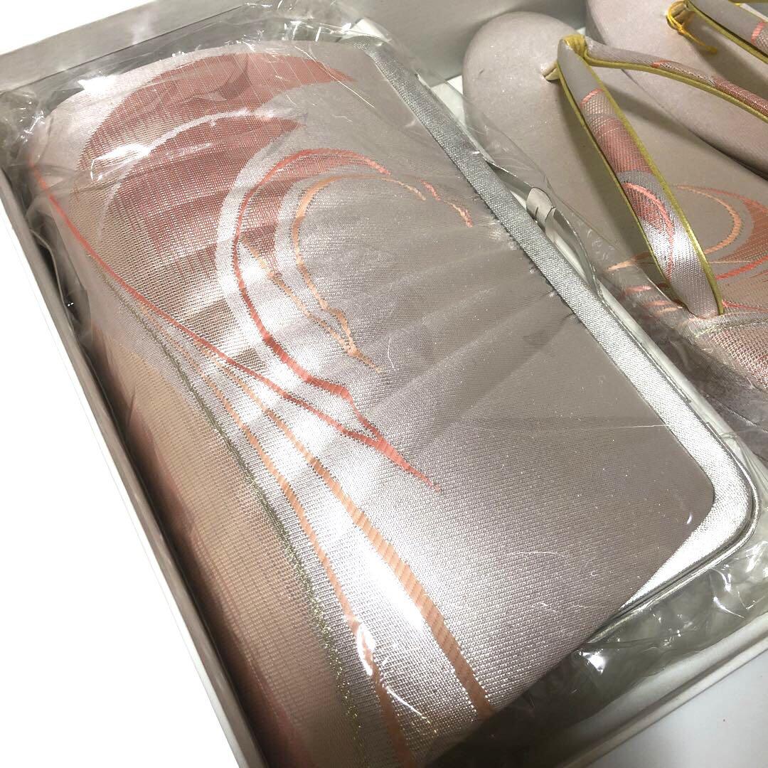 【新品未使用】箱付き 東京胡蝶 和装バッグ 草履 2点セット