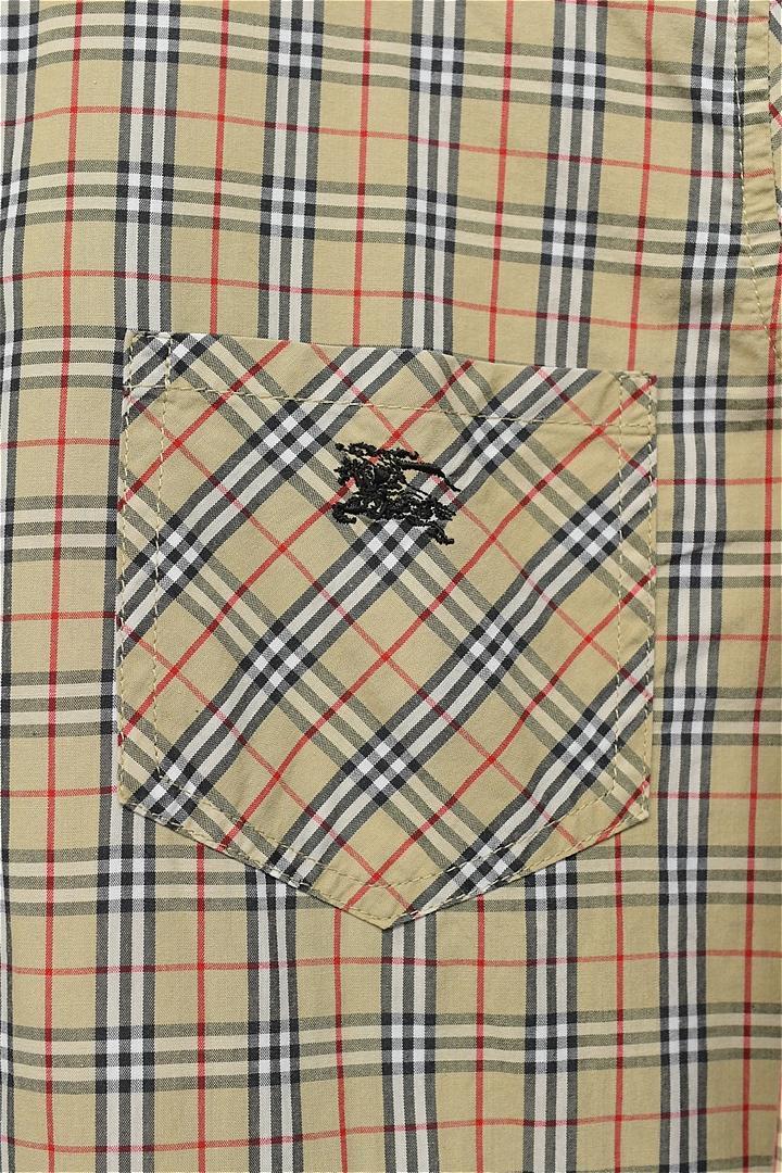 I458/美品 BURBERRY BLUE LABEL シャツ チェック ロゴ - メルカリ
