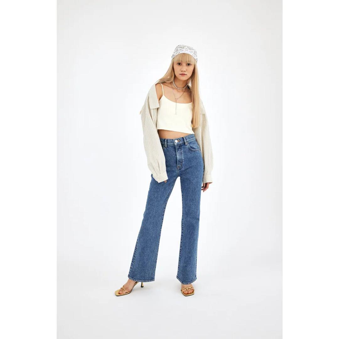 MOUSSY MVS SW FLARE 23 ストレッチ フレアデニム マウジー