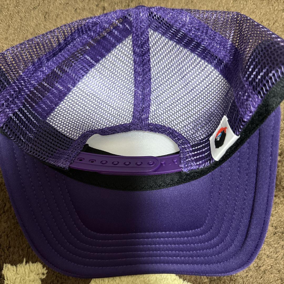 新品未使用 APE BAPE エイプ パイレーツカレッジ CAP 紫