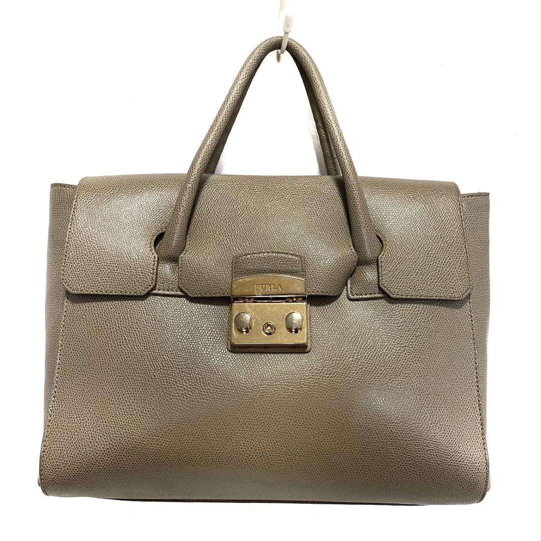 FURLA(フルラ) ハンドバッグ グレー レザー