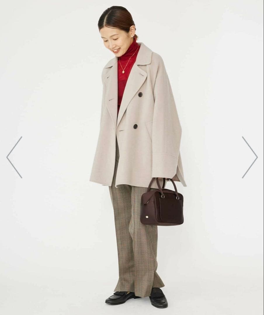 イエナienaスーパー160ダブルフェイスショート36ベージュ イエナienaスーパー160ダブルフェイスショート36ベージュ