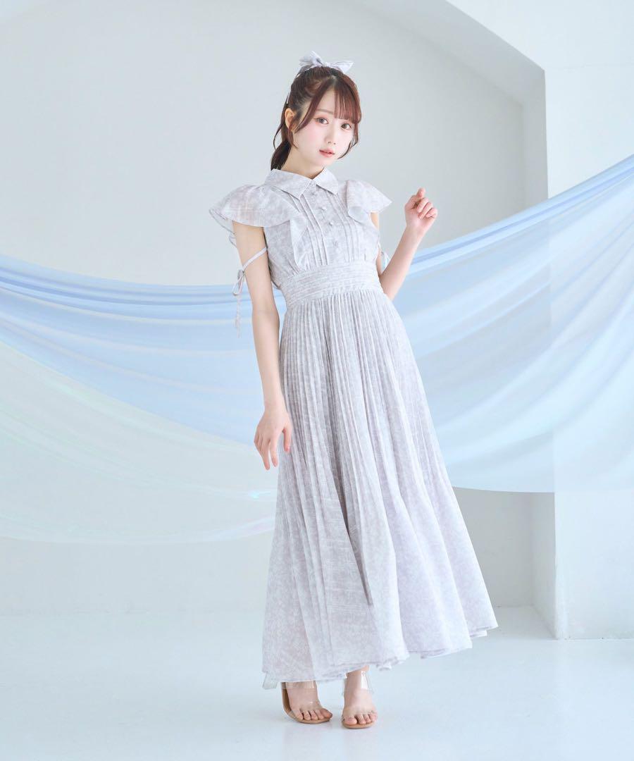 ロゼミューズ　pleats floral print dress