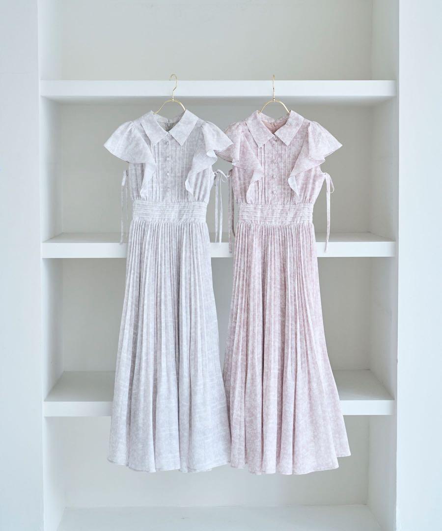 ロゼミューズ　pleats floral print dress